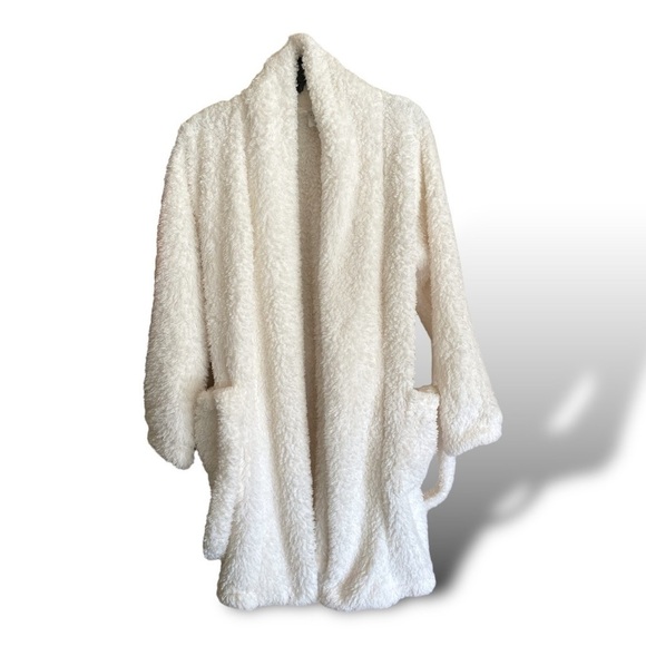 SHERPA Belted Cardigan Casual Women’s Size L/XL Color Ivory ECU Belted, Po… - Picture 7 of 13